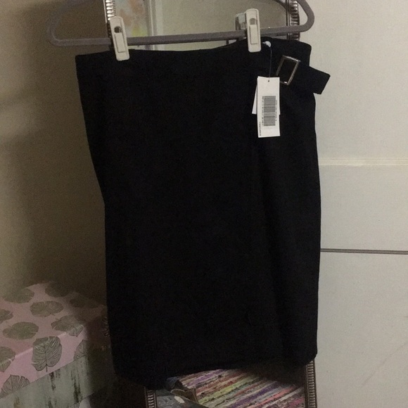 Faux Suede Wrap Skirt from justfab - Picture 3 of 3